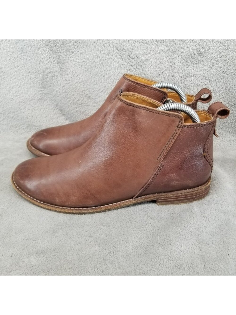 Hudson Shoes Womens EU 38 US 7 Revelin Brown Leather Ankle Boots *Read*